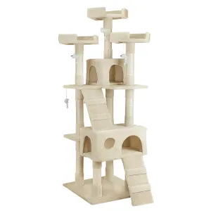 1.7M Cat Trees Scratching Post Scratcher Tower Condo House Furniture Multi Level