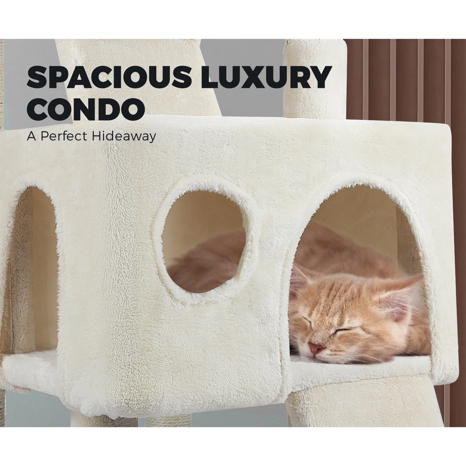1.7M Cat Trees Scratching Post Scratcher Tower Condo House Furniture Multi Level