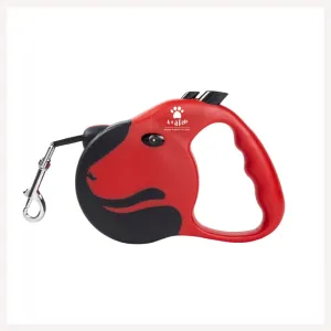 A a Pets' Retractable Leash with Lock-Unlock Technology-Red (5 meters)