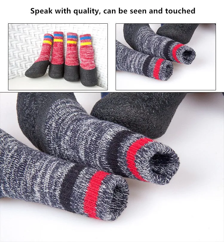 A99 MPS001 4 Pcs Pet Dog Socks Anti Slip Dog Socks - Outdoor Dog Boots Waterproof Dog Shoes Paw Protector Traction Control for Hardwood Floors Keep Warm Pet Socks Rubber Reinforcement