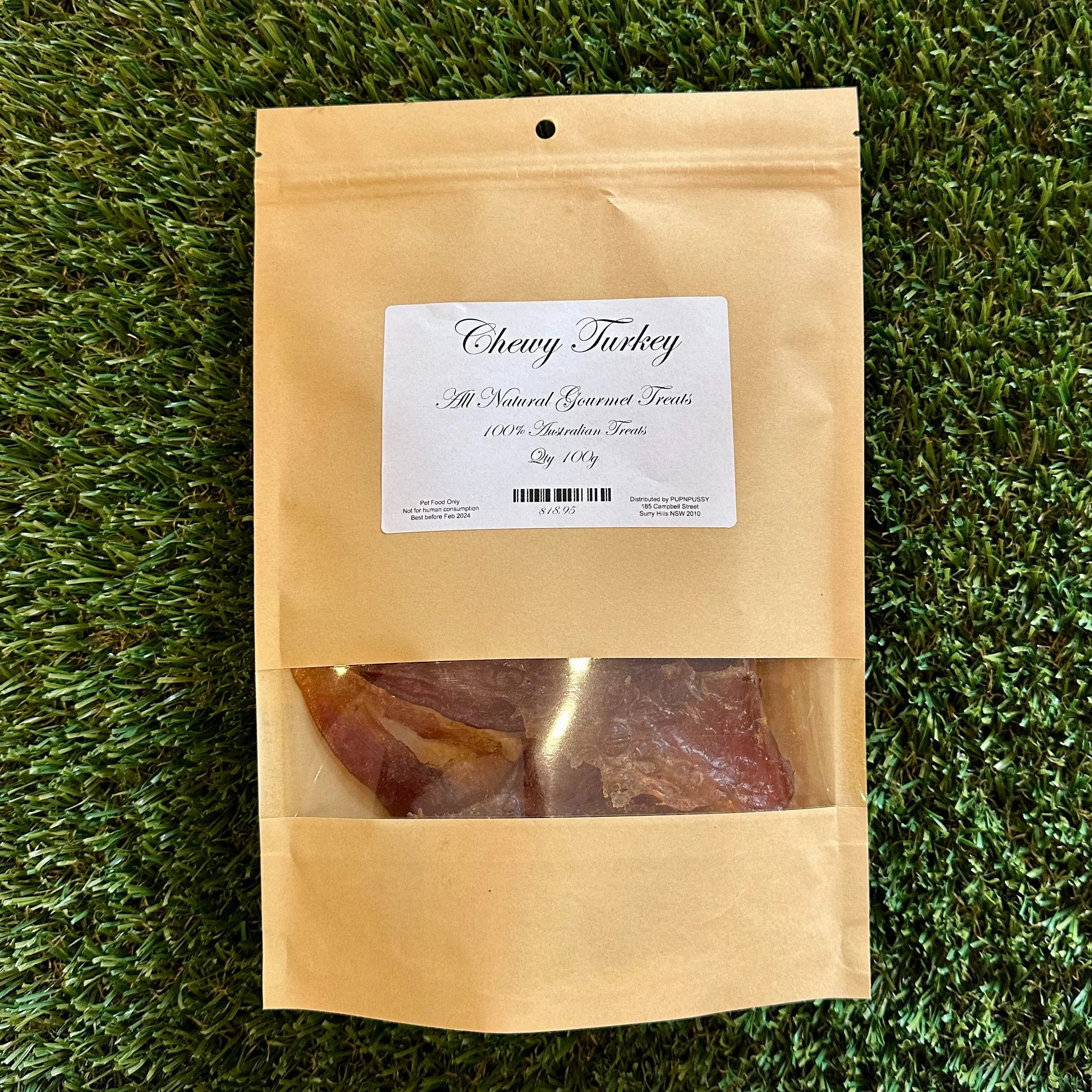 All Natural Gourmet Treats - Australian Chewy Turkey 100g