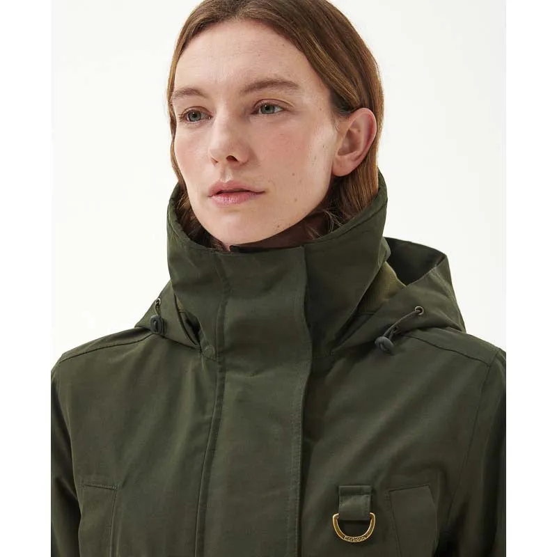 Barbour Retriever Ladies Waterproof Jacket - Olive