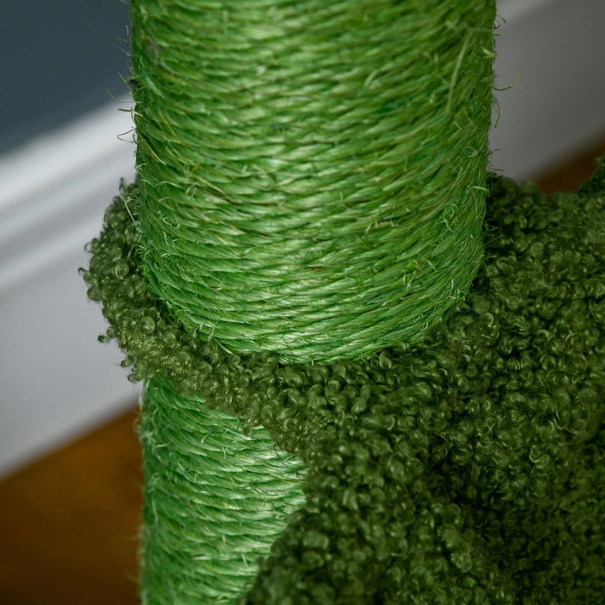 Cactus Cat Tree with Scratching Post, Hammock, 82cm - Green