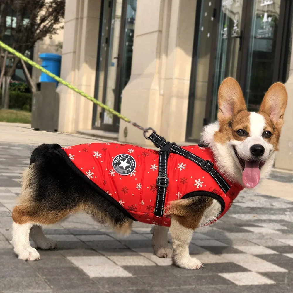 Christmas Reflective Warm Pet Coat