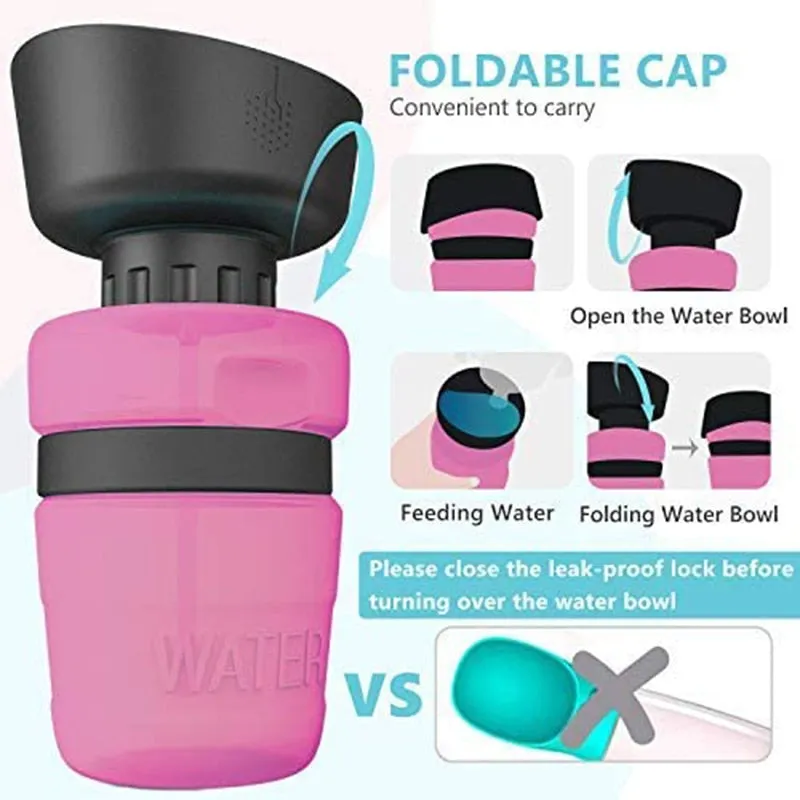 Foldable Dog Feeder Bowl