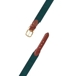 Green & Navy Grosgrain Ribbon Dog Collar