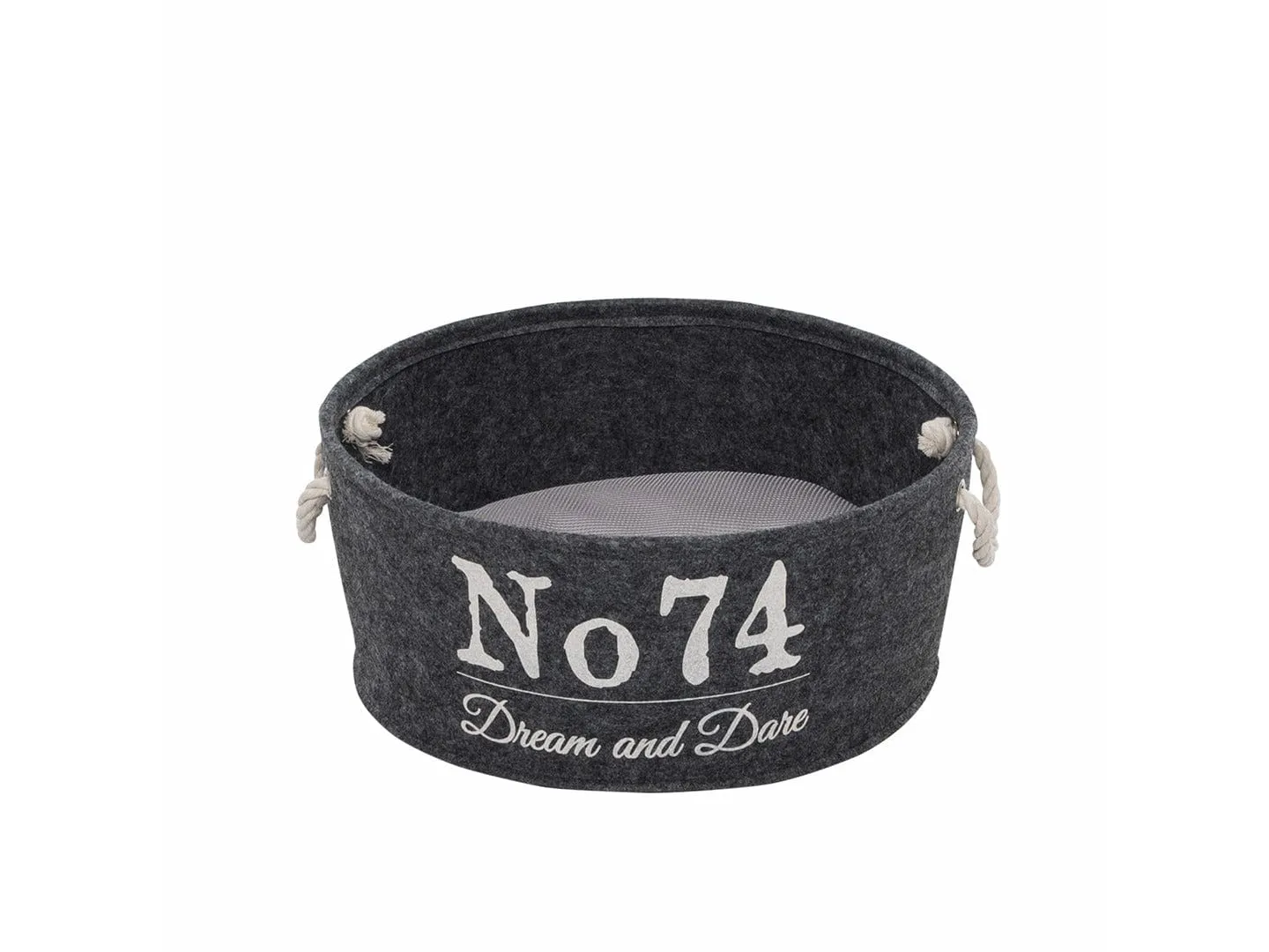 HOMECOLLECTION FELT VAT M - 40x40x15cm grey