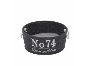 HOMECOLLECTION FELT VAT M - 40x40x15cm grey