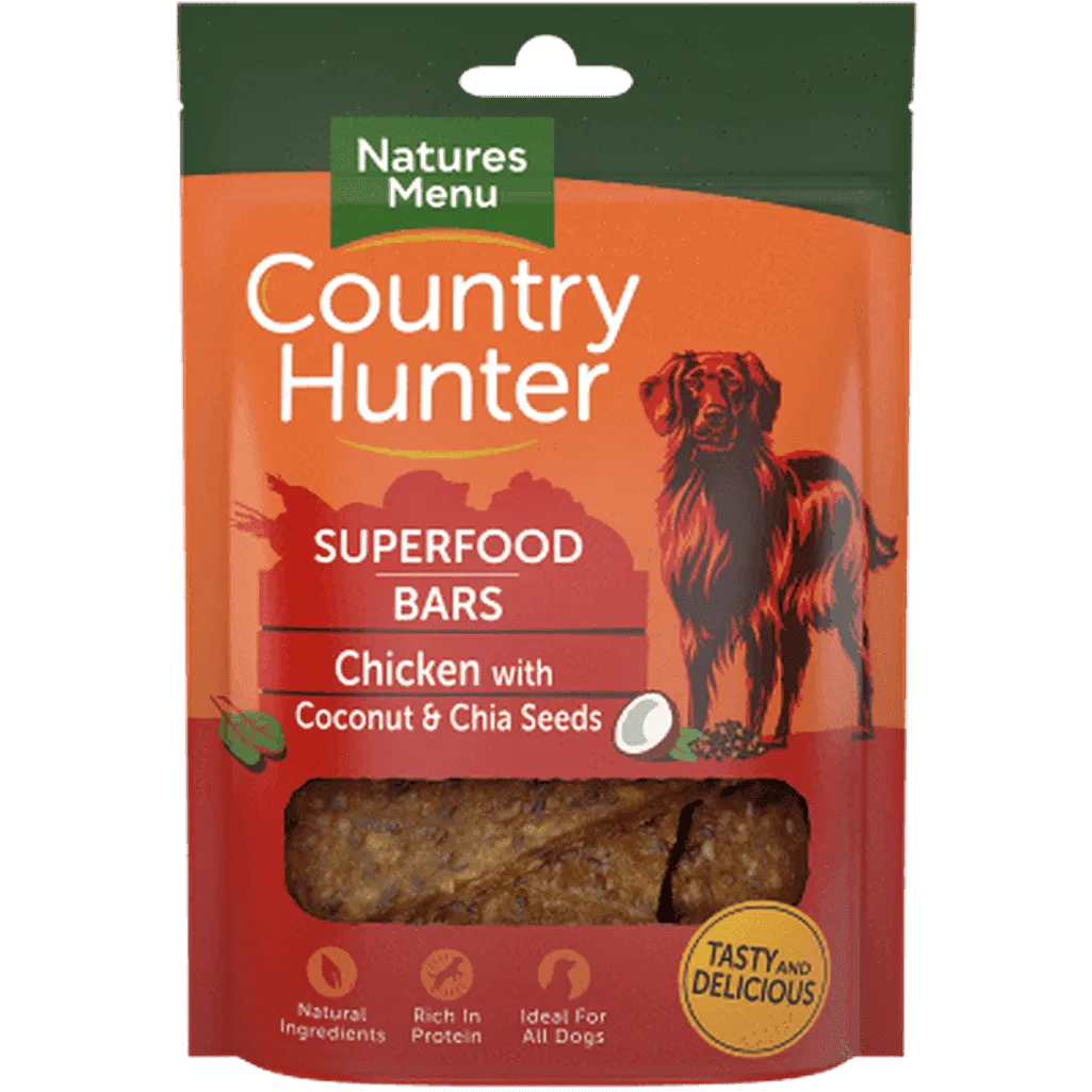 Natures Menu Superfood Bars Chicken with Coconut & Chia Seeds