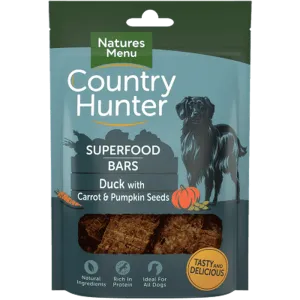 Natures Menu Superfood Bars Duck with Carrot & Pumpkin Seeds