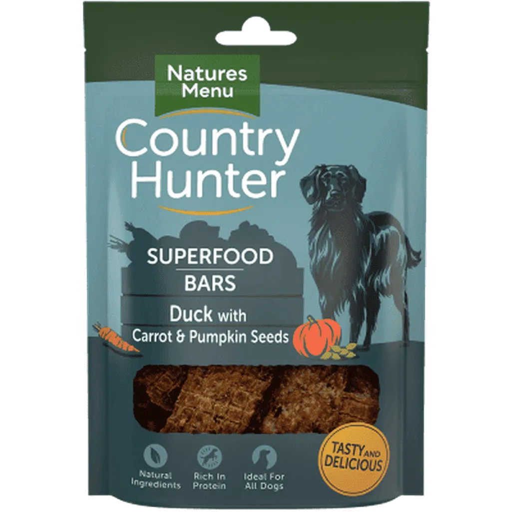 Natures Menu Superfood Bars Duck with Carrot & Pumpkin Seeds