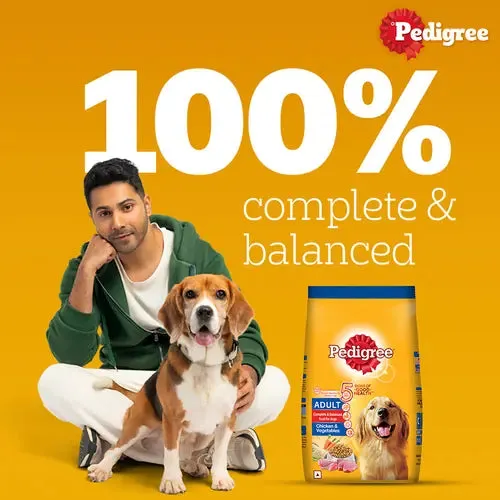 Pedigree Chicken and Vegetables Adult Dog Dry Food (Limited Shelf Life)