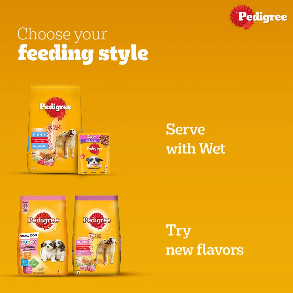 Pedigree Meat & Milk Puppy Dry Food (Buy 1 Get 1) (Limited Shelf Life)