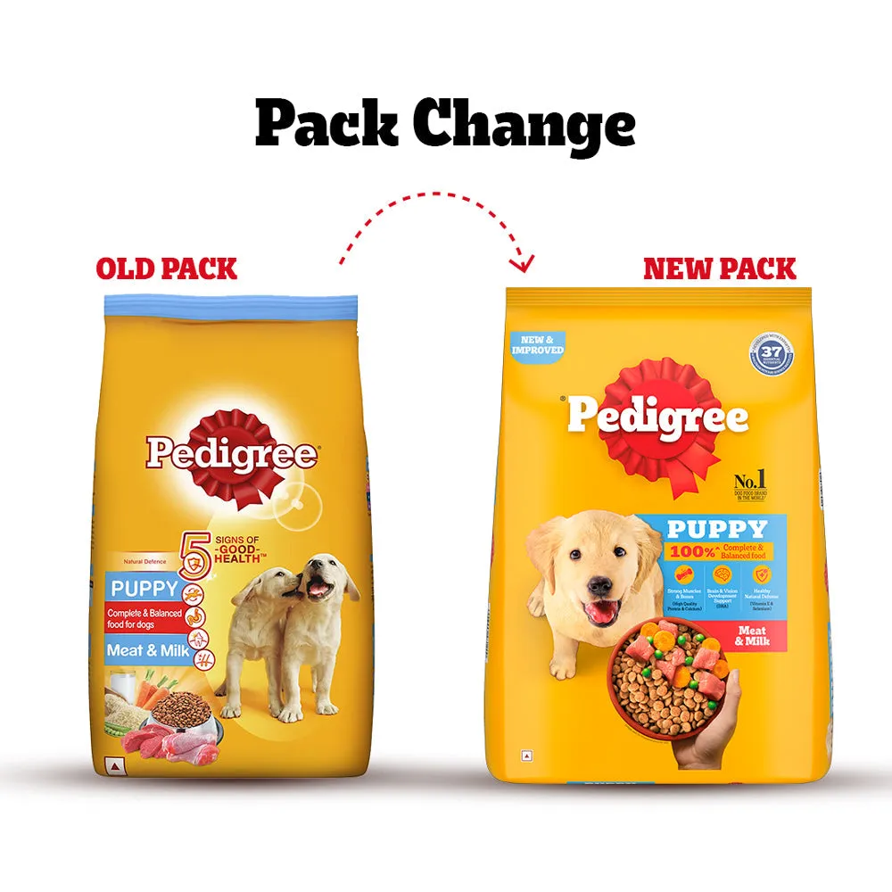 Pedigree Meat & Milk Puppy Dry Food (Buy 1 Get 1) (Limited Shelf Life)