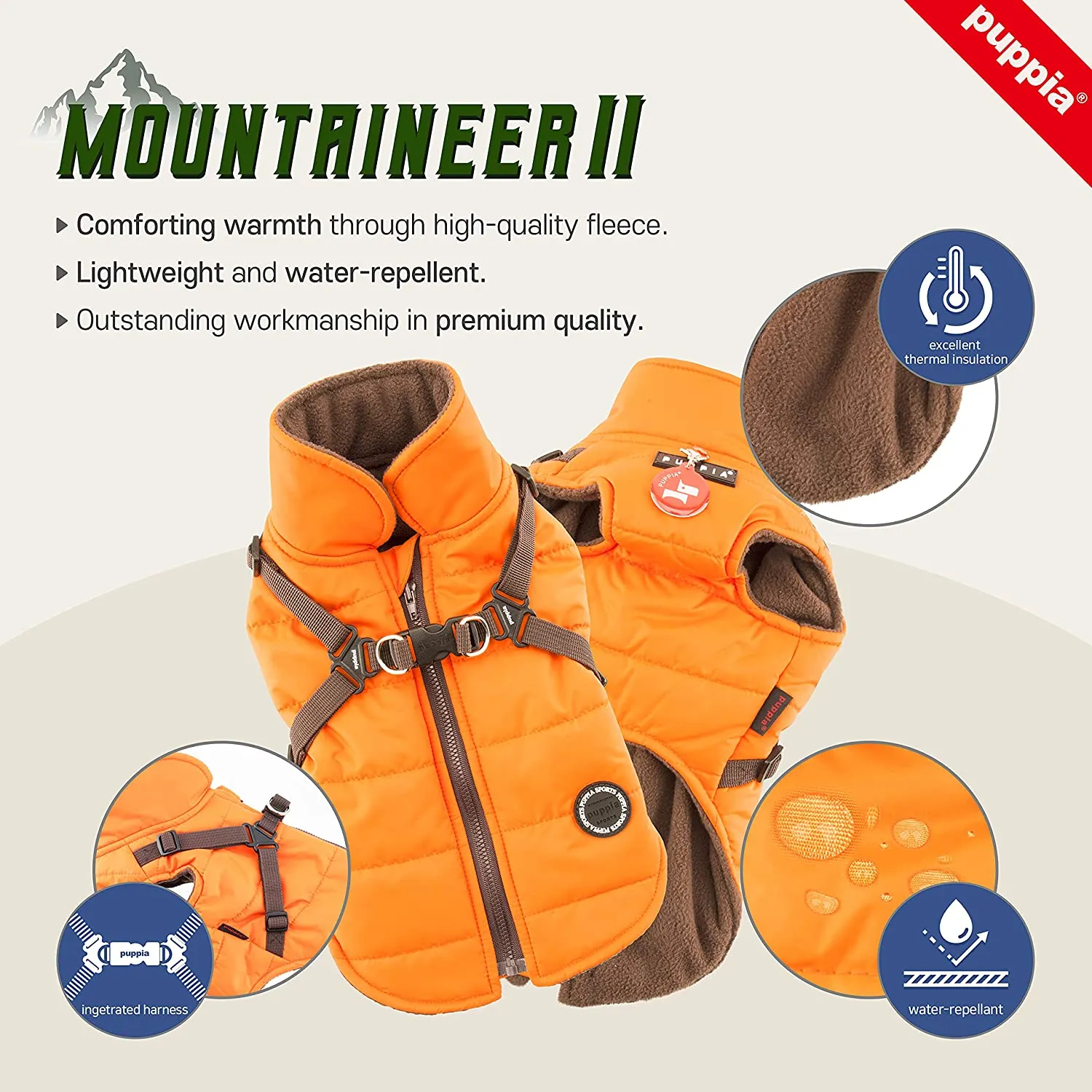 Puppia - The Mountaineer II Dog Coat - Camo
