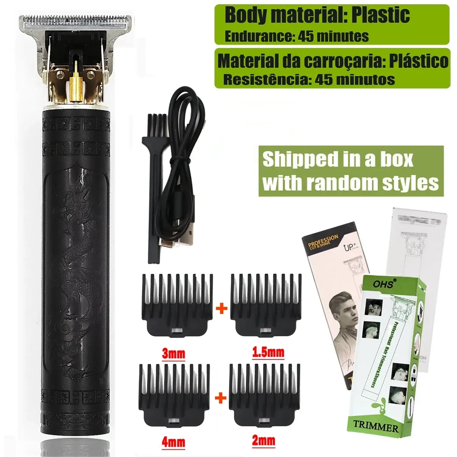 T9 Cordless Electric Hair Clipper and Trimmer for Men