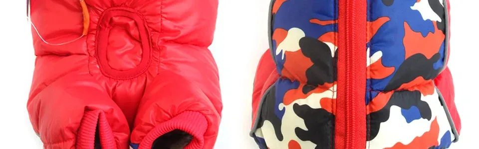 Winter Warm Jacket for Small to Medium Dogs - Waterproof & Reflective
