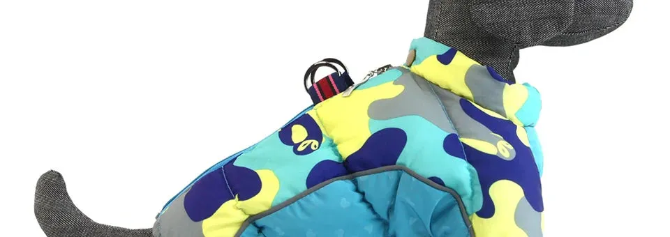 Winter Warm Jacket for Small to Medium Dogs - Waterproof & Reflective