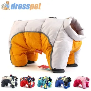 Winter Warm Jacket for Small to Medium Dogs - Waterproof & Reflective
