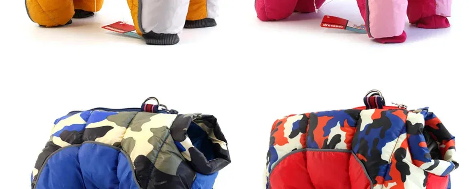 Winter Warm Jacket for Small to Medium Dogs - Waterproof & Reflective