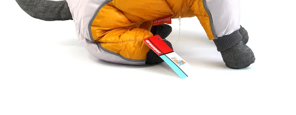 Winter Warm Jacket for Small to Medium Dogs - Waterproof & Reflective