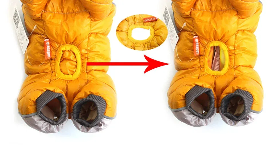 Winter Warm Jacket for Small to Medium Dogs - Waterproof & Reflective