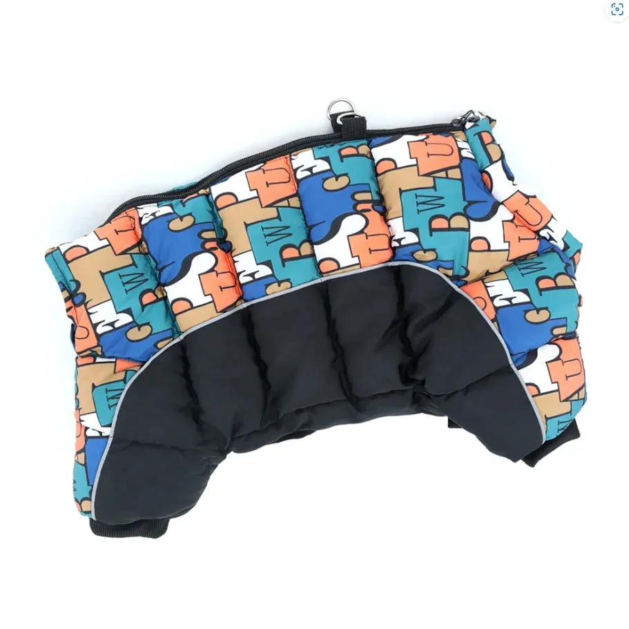 Winter Warm Jacket for Small to Medium Dogs - Waterproof & Reflective