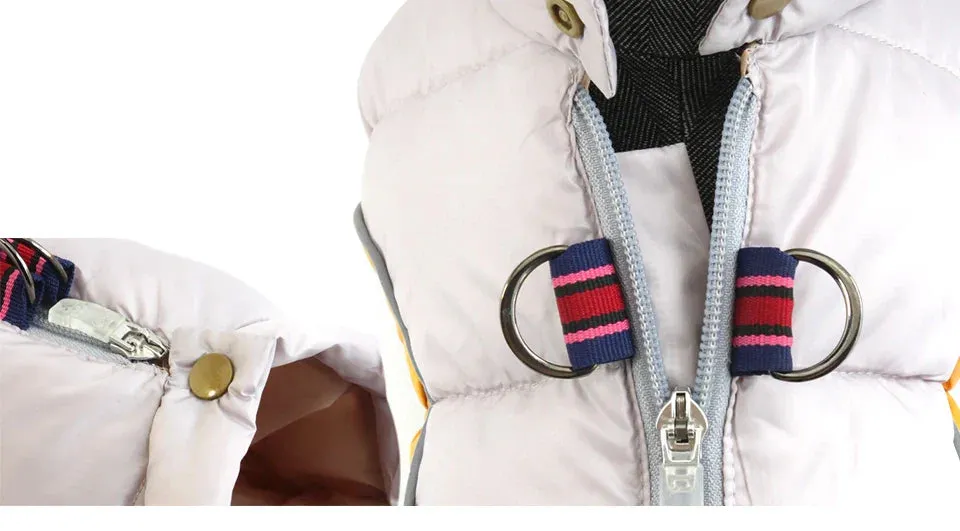 Winter Warm Jacket for Small to Medium Dogs - Waterproof & Reflective