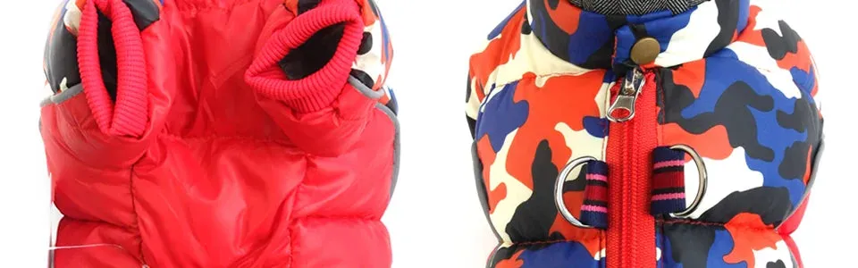 Winter Warm Jacket for Small to Medium Dogs - Waterproof & Reflective